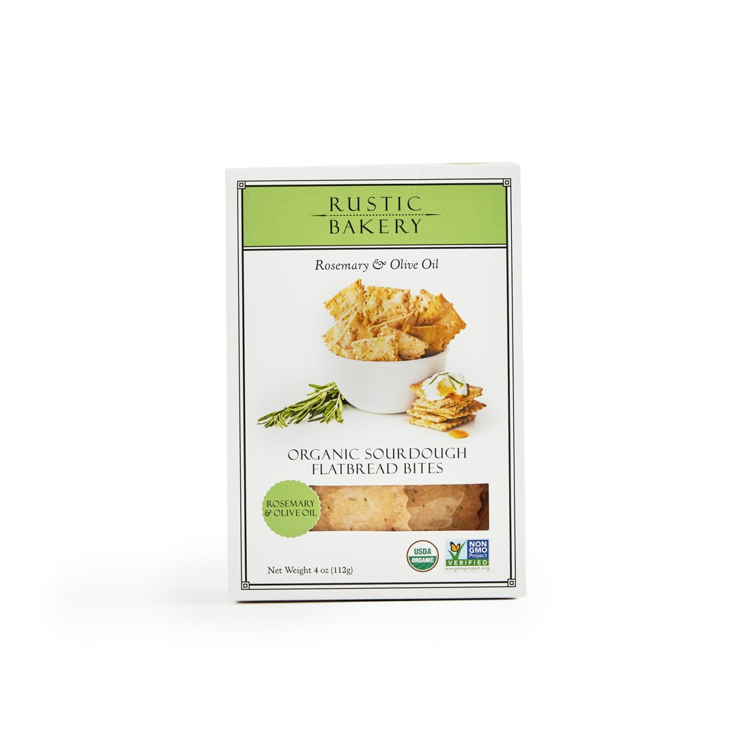 Wholesale Rustic Flatbread Bites Rosemary- Bulk