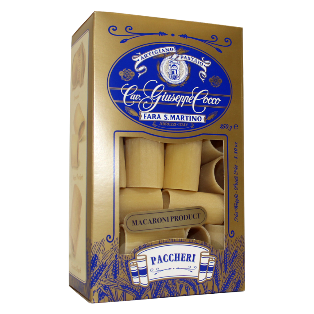 Wholesale Giuseppe Cocco Case Special Cut Paccheri Pasta- Bulk