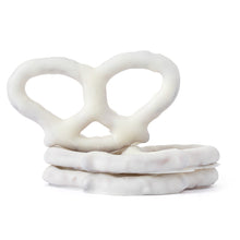 Wholesale BoxNCase 3 Ring White Chocolatey Coated Pretzels- Bulk