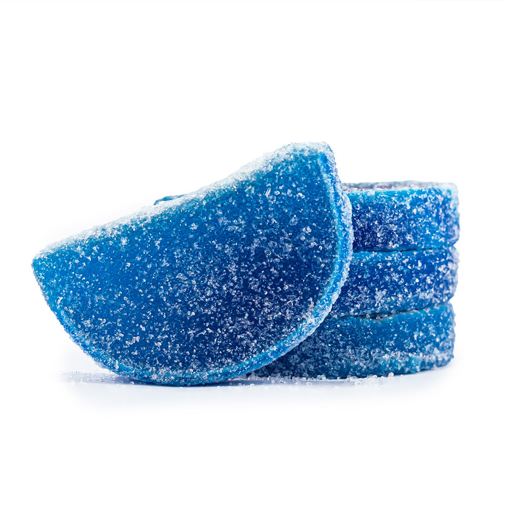 Wholesale BoxNCase Blue Razz Fruit Slices- Bulk