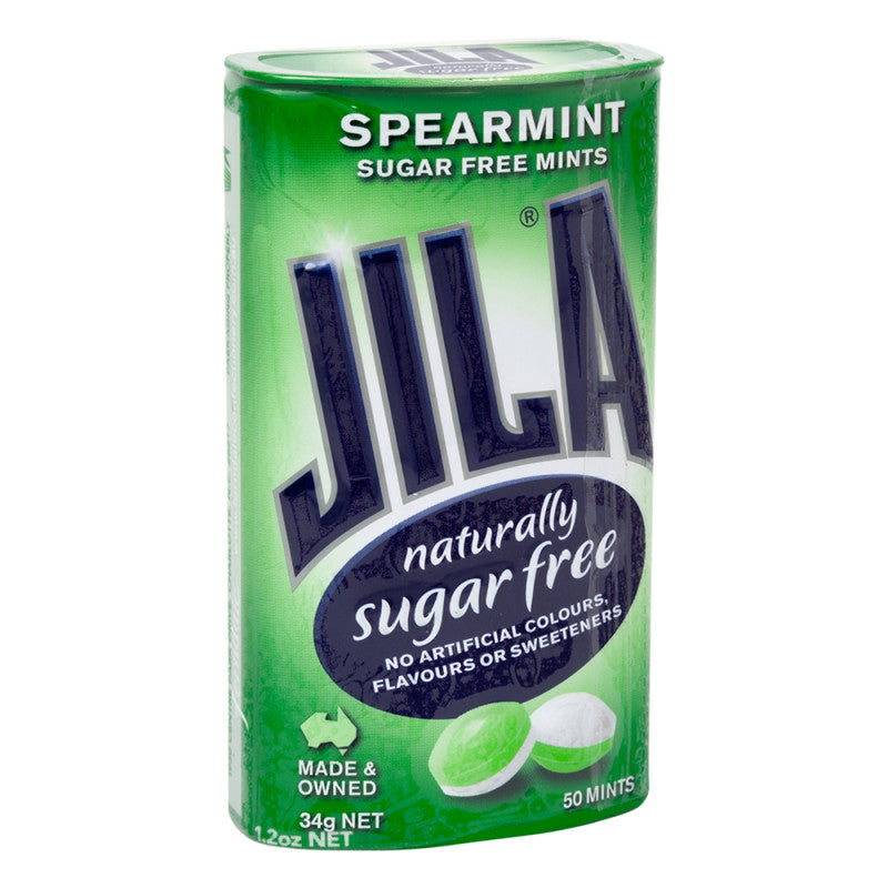 Wholesale Jila Sugar Free Spearmint Mints Tin 1.2 Oz- Bulk