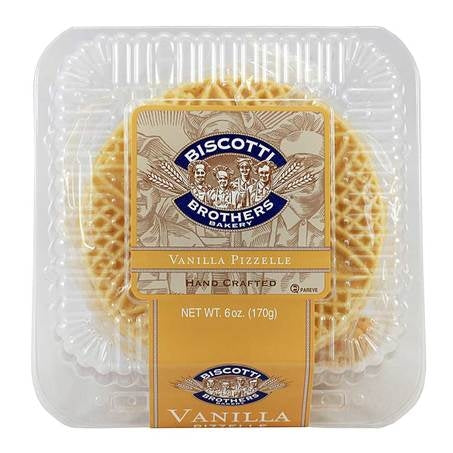 Wholesale Biscotti Bros Case Vanilla Pizzelle Cookie- Bulk
