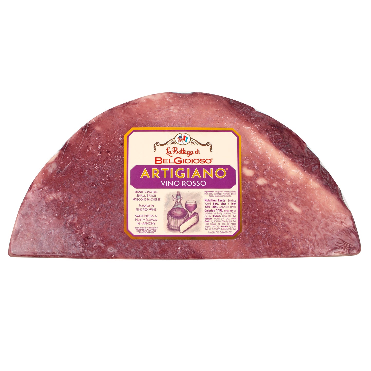 Wholesale La Bottega Case Artigiano Vino Rosso Cheese- Bulk