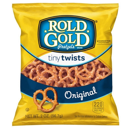 Wholesale Rold Gold Case * Large Tiny Twist Pretzel- Bulk