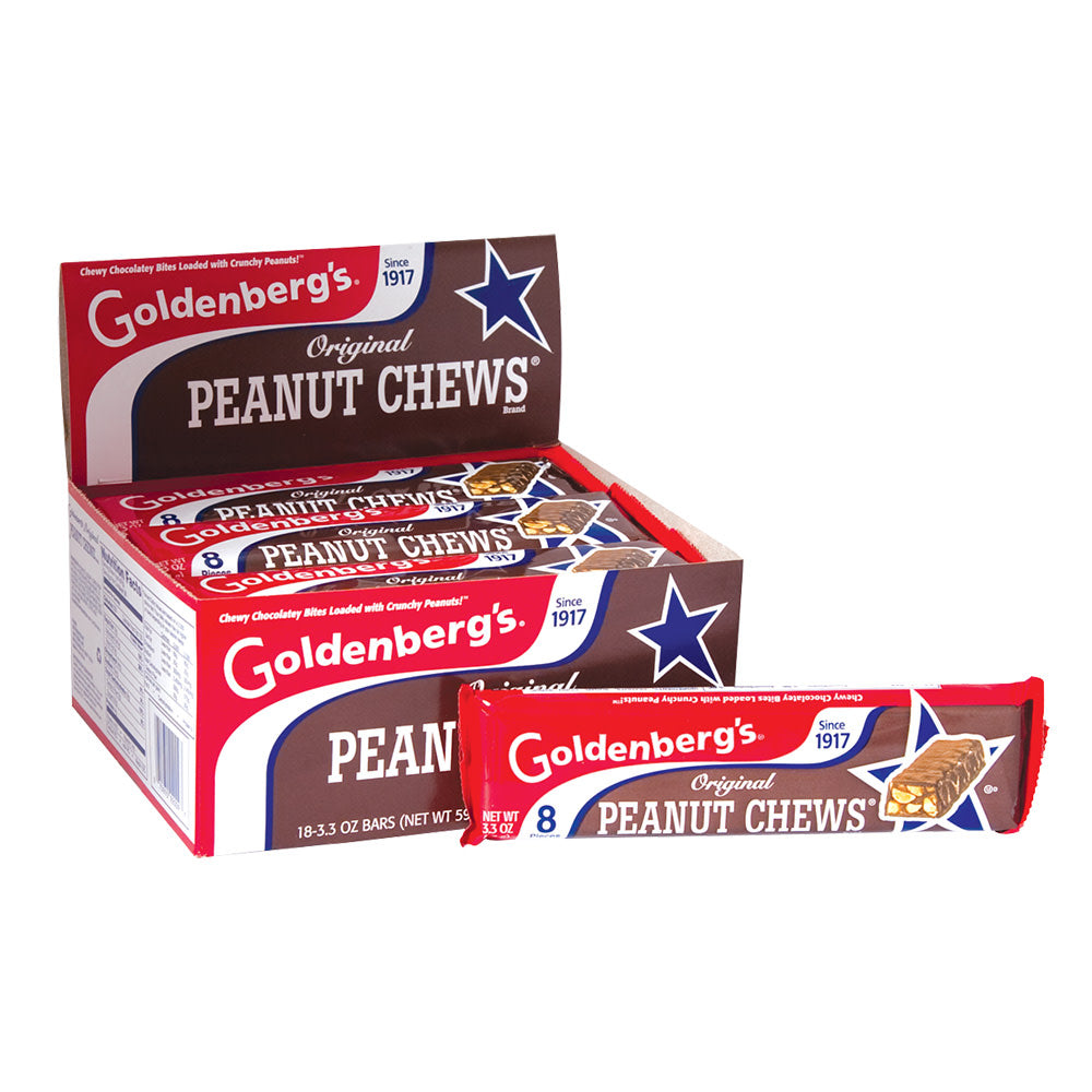 Wholesale Goldenberg'S Original Dark Peanut Chews 3.3 Oz- Bulk