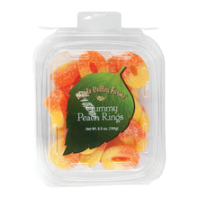 Maple Valley Farms Gummy Peach Rings 6.5 Oz Peg Tub