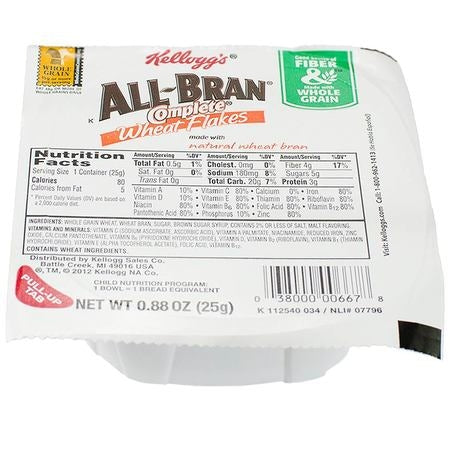 Wholesale Kelloggs Bran Flakes Cereal Bowl | .88 oz- Bulk
