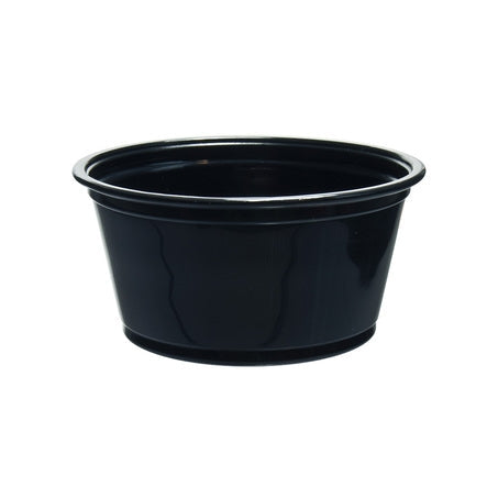 Wholesale Solo Case 2Oz Black Plastic Souffle Cup- Bulk