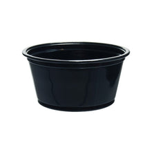 Wholesale Solo Case 2Oz Black Plastic Souffle Cup- Bulk