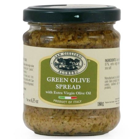 Wholesale San Giuliano Case Green Olive Tapenade Spread- Bulk