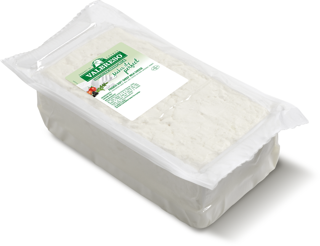 Wholesale Valbreso 100% Sheep Milk Feta 2/4#- Bulk