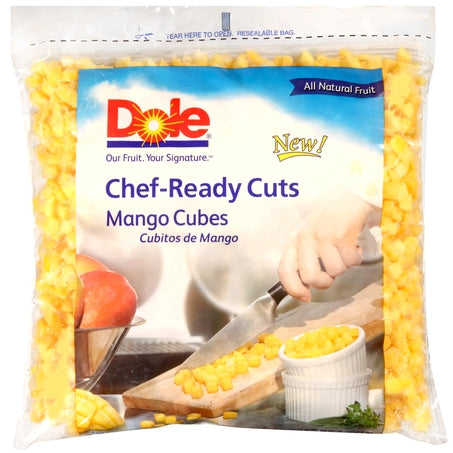 Wholesale Dole Chef Cut Case Iqf Mango Cubes- Bulk
