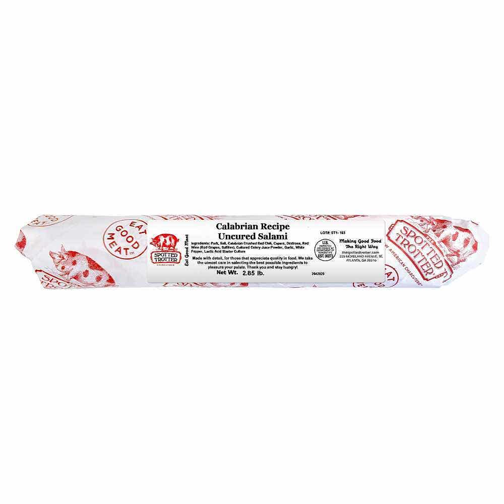 Wholesale Spotted Trotter Calabrian Recipe Salami Uncured FS 2.85 Lb- Bulk