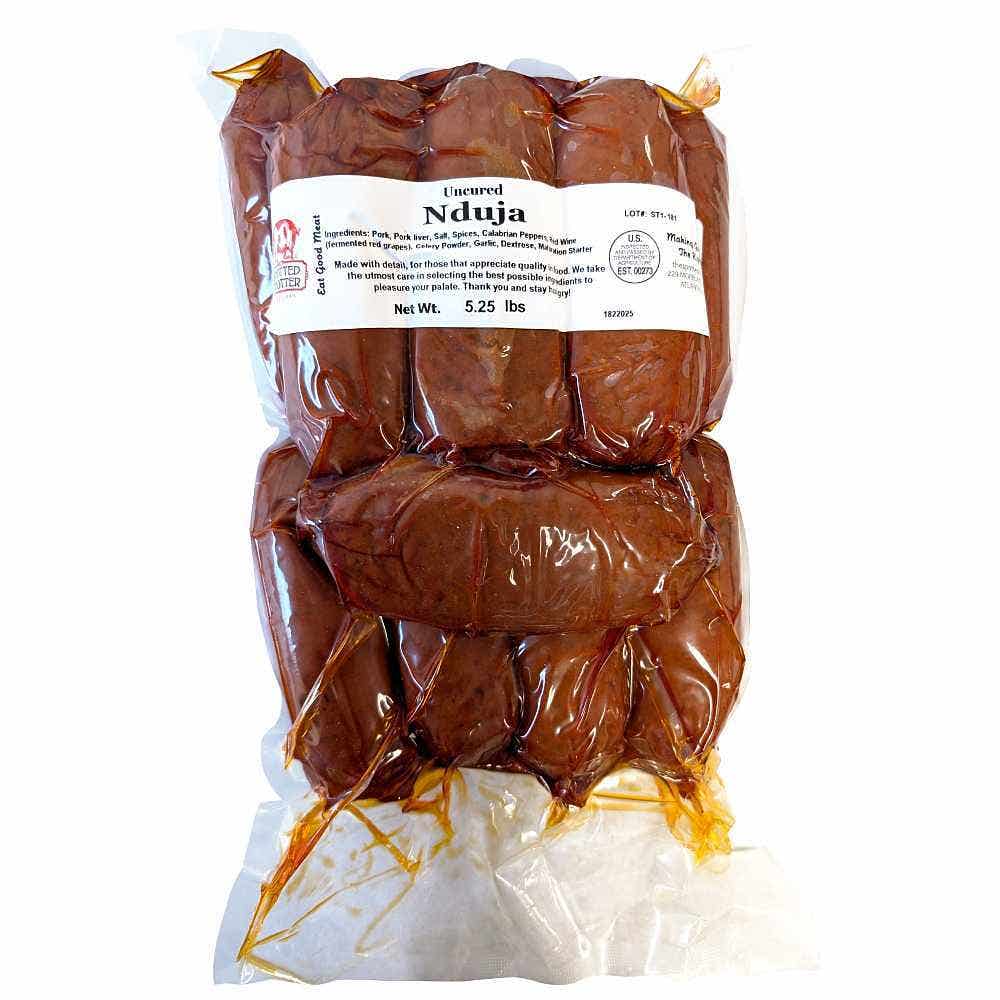 Wholesale Spotted Trotter Nduja Uncured FS 6 Oz 5 Lb- Bulk