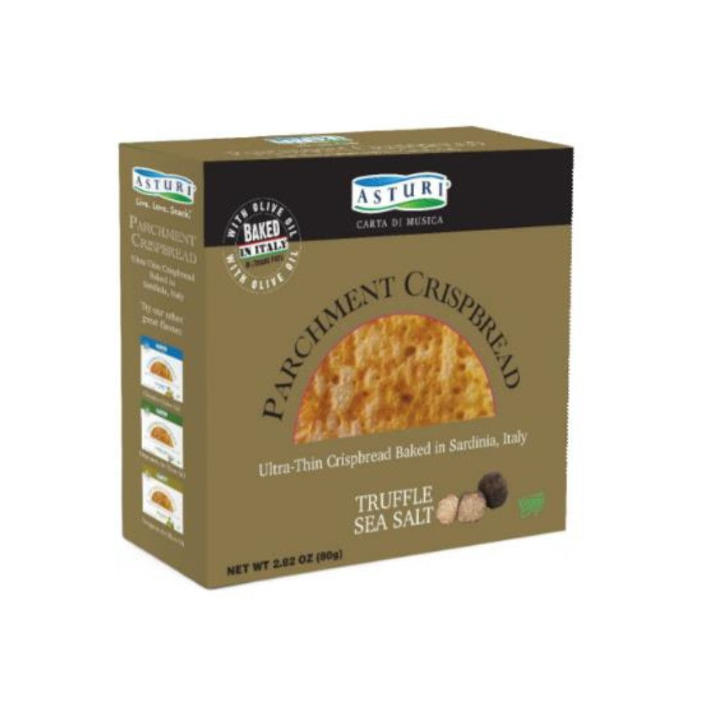Wholesale Asturi Truffle & Seasalt Parchment Crispbread | 3.53 oz- Bulk