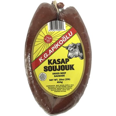 Wholesale Apikoglu Kasap Halal Soujouk 1Lb Vac Pack- Bulk