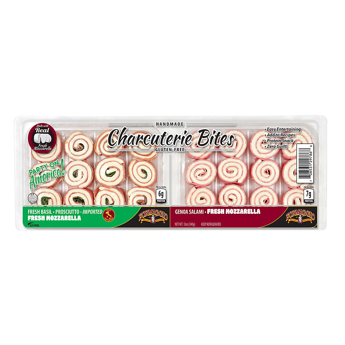 Wholesale Formaggio cheese Prosciutto & Genoa Salami Charcuterie snack 4oz- Bulk