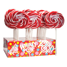 Wholesale Whirly Pop Cherry Red And White 1.5 Oz- Bulk