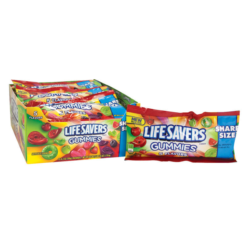 Wholesale Lifesavers 5 Flavor Gummies 4.2 Oz Share Size- Bulk