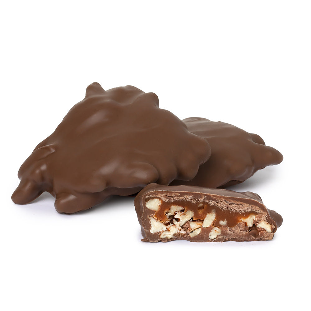 Wholesale BoxNCase Milk Chocolate Jumbo Caramel Pecan Clusters- Bulk