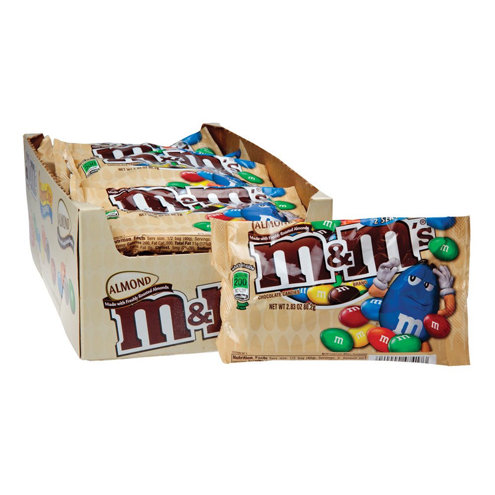 Wholesale M&M'S Almond 2.83 Oz Share Size Bag- Bulk