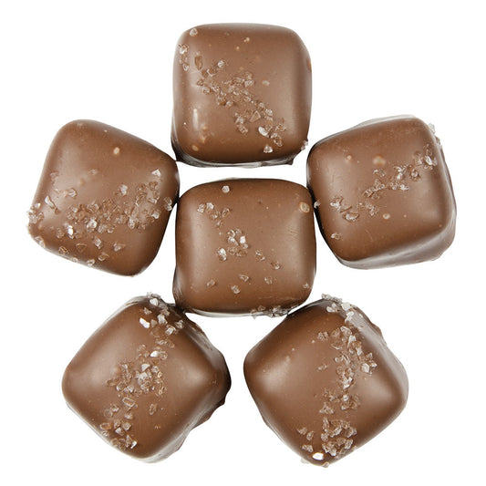 Wholesale Asher'S Milk Chocolate With Sea Salt Vanilla Caramels- Bulk