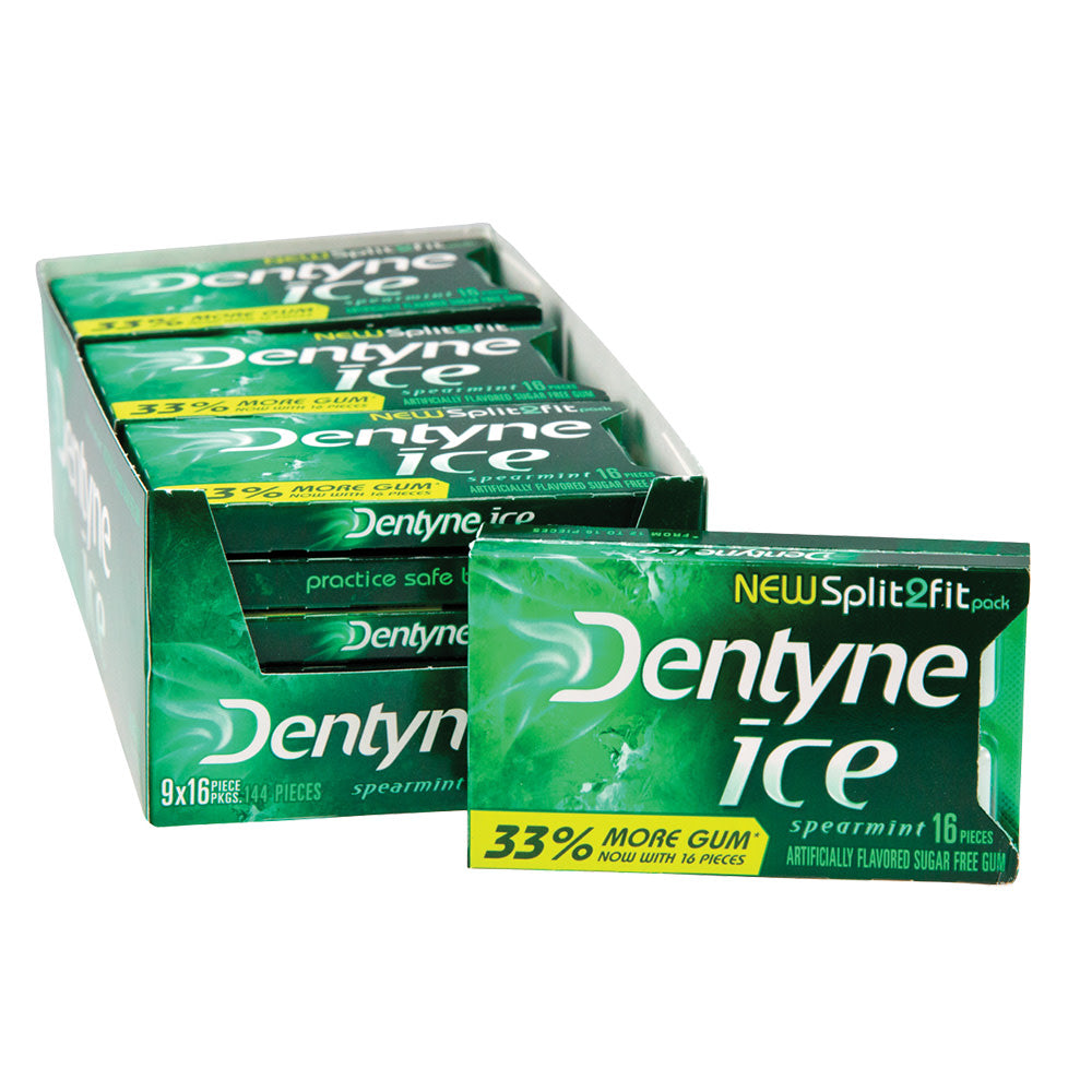 Wholesale Dentyne Ice Spearmint Gum Split 2 Fit Pack- Bulk