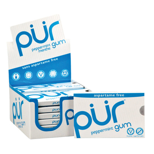 Pur Peppermint Gum 9 Pc 0.44 Oz Pack