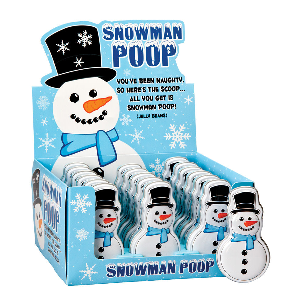 Wholesale Snowman Poop Jelly Beans 1.3 Oz Tin- Bulk