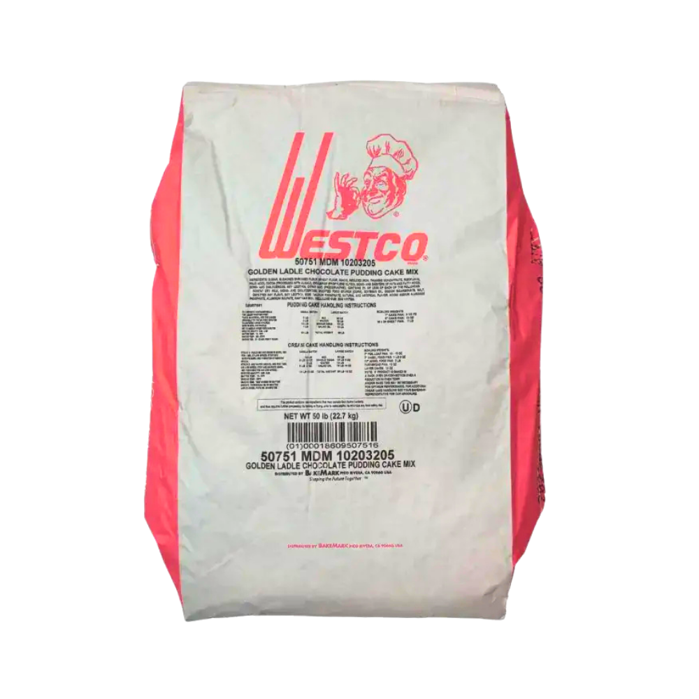 Wholesale Westco Chocolate Pudding Cake Mix | 50 lb- Bulk