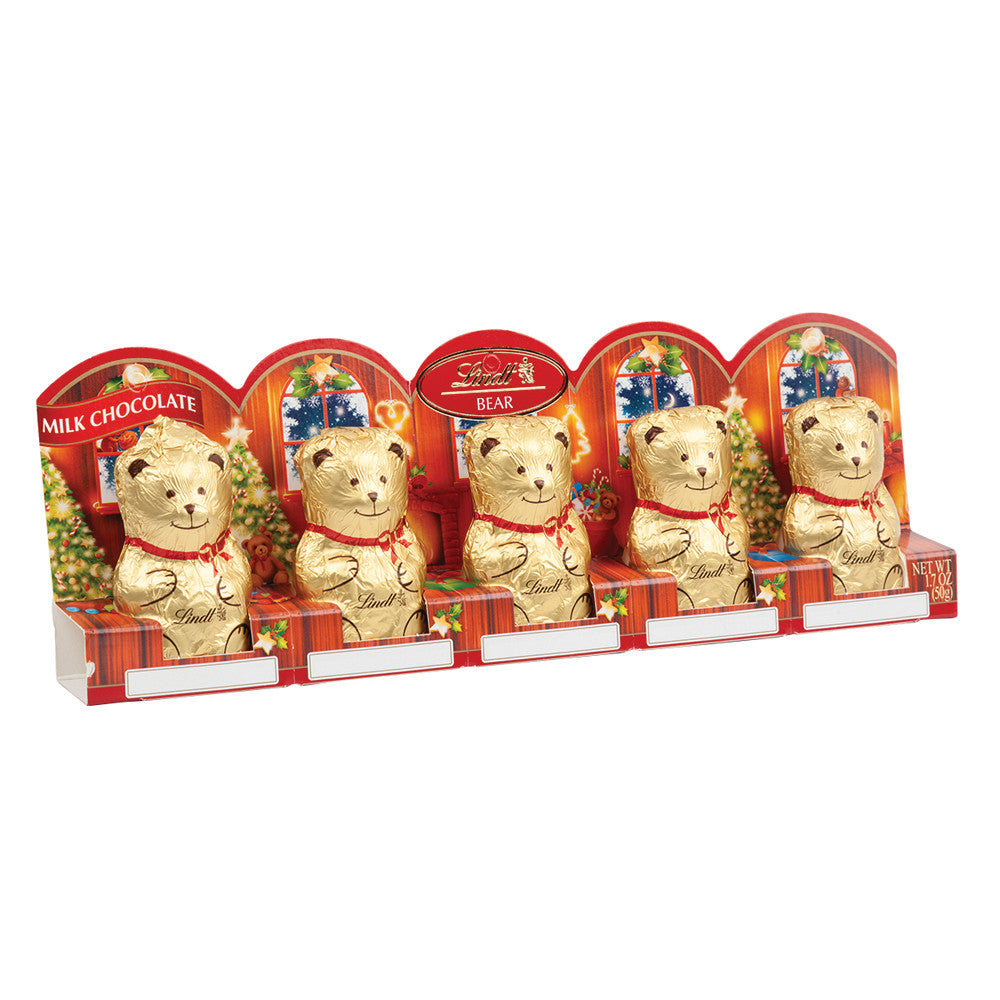 Wholesale Lindt Milk Chocolate Foiled Mini Bear 5Pc 1.7Oz- Bulk