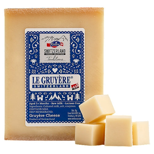 Wholesale Emmi Shredded AOP Gruyere Cheese 5 lb- Bulk