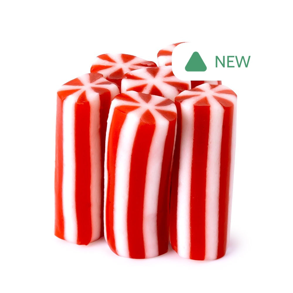 Wholesale Vidal Mini Strawberry Licorice Candy Cane Logs- Bulk