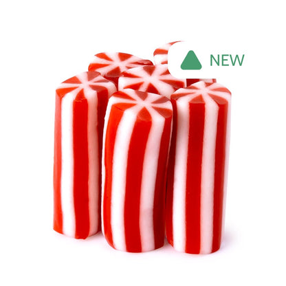 Wholesale Vidal Mini Strawberry Licorice Candy Cane Logs- Bulk