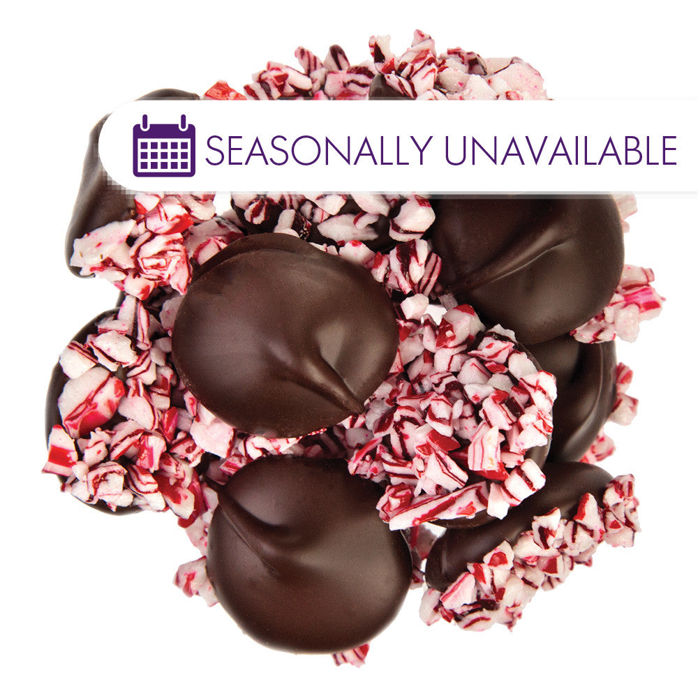 Wholesale BoxNCase Dark Chocolate Nonpareils With Crushed Peppermint- Bulk