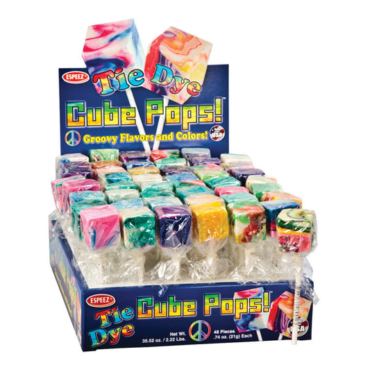 Wholesale Tie Dye Cube Pops- Bulk