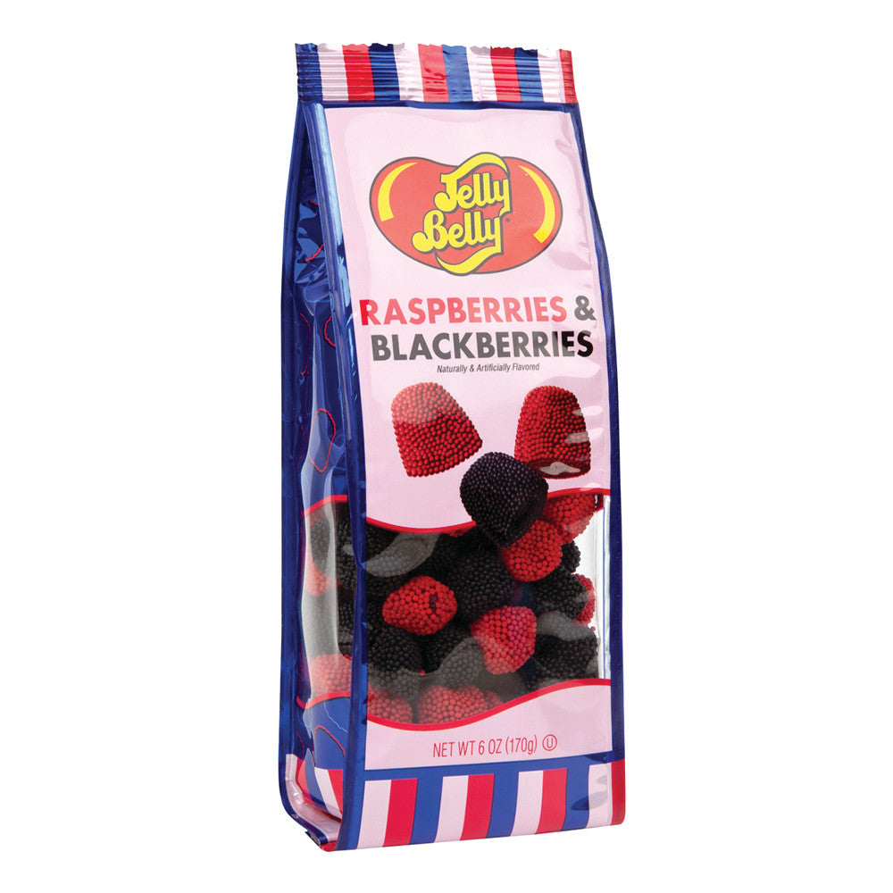 Wholesale Jelly Belly Raspberries & Blackberries 6 Oz Gift Bag- Bulk