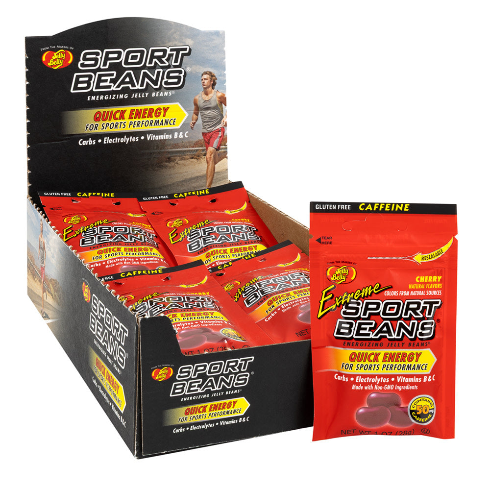 Wholesale Jelly Belly Sport Beans Extreme Cherry 1 Oz Bags- Bulk