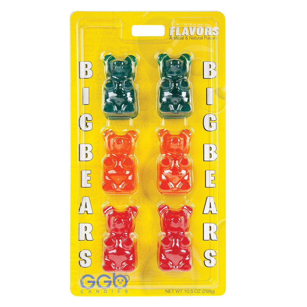 Wholesale Big Gummy Bears 6 Pc 8.5 Oz- Bulk