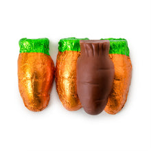 Wholesale Chocolate Flavored Foiled Mini Carrots- Bulk