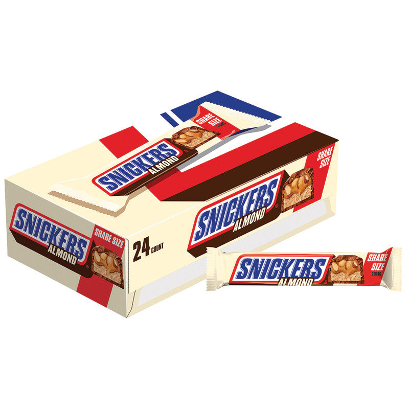 Wholesale Snickers Almond Share Size 3.23 Oz Bar- Bulk