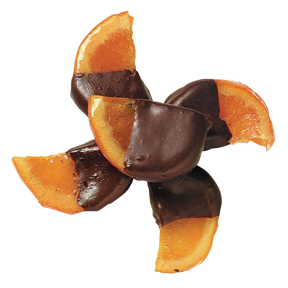 Wholesale BoxNCase Dark Chocolate Half Dipped Oranges- Bulk