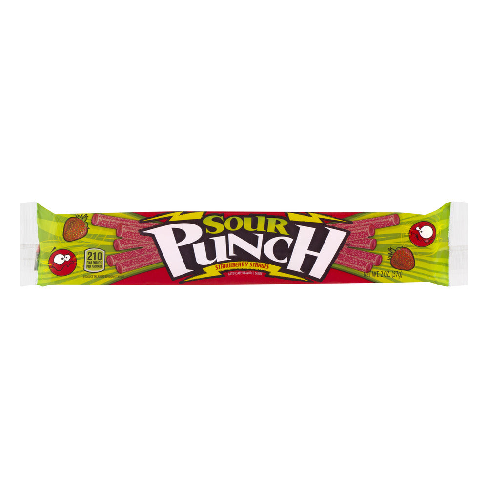 Wholesale Sour Punch Straws Strawberry Tray Caddy 2oz- Bulk