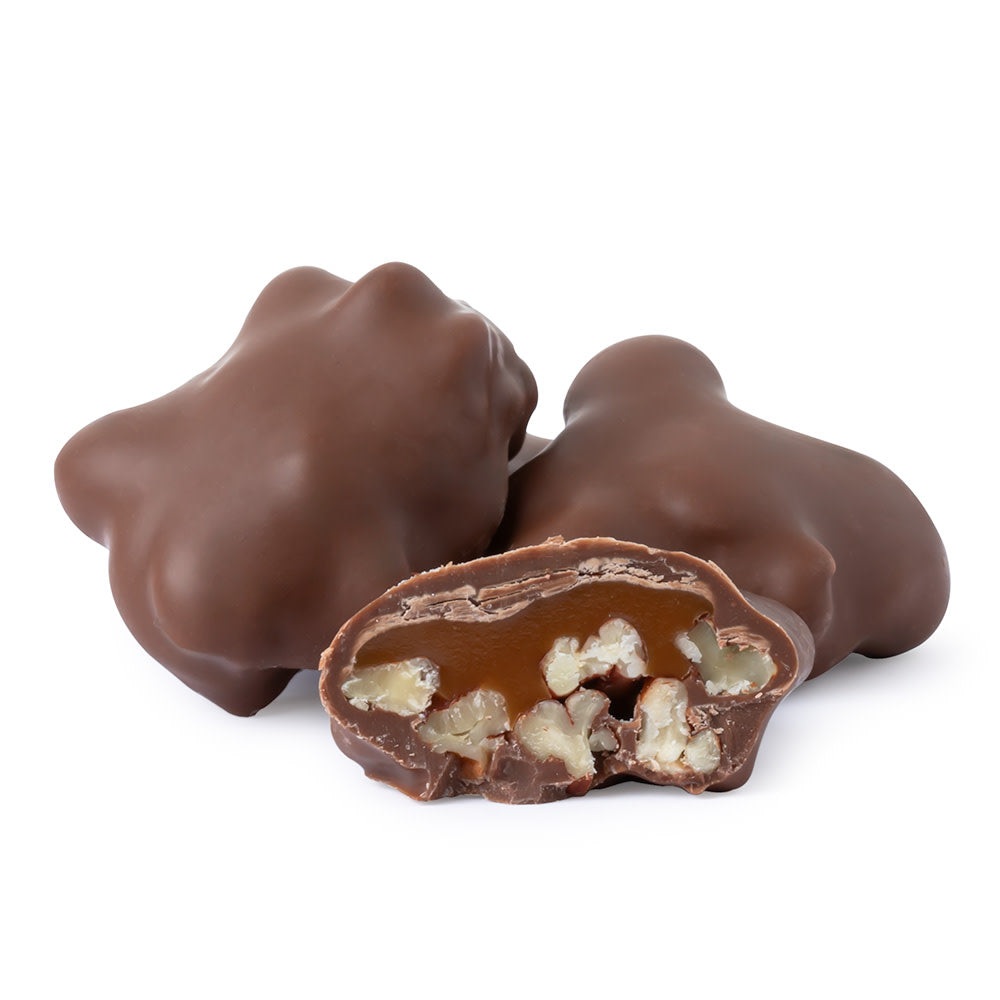 Wholesale BoxNCase Milk Chocolate Caramel Pecan Clusters- Bulk