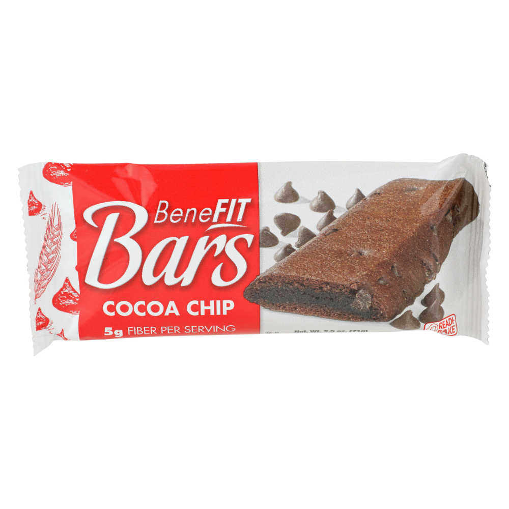 Wholesale Benefit Bar Case Cocoa Chip Benefit Bar- Bulk