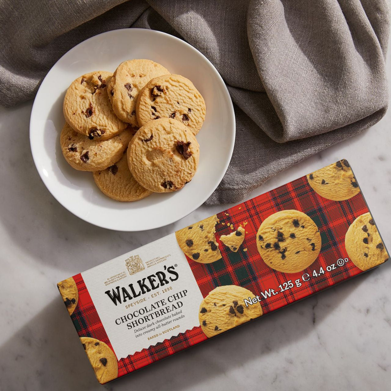 Wholesale Chocolate Chip Shortbread 4.4 oz.-12ct Case Bulk