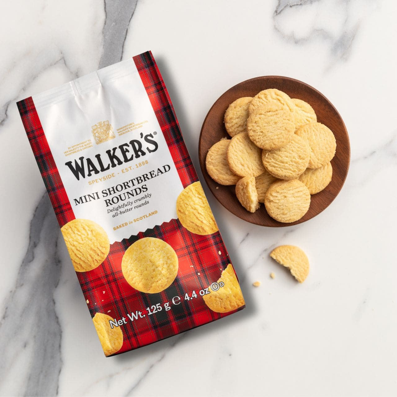Wholesale Mini Shortbread Rounds 4.4 oz.-6ct Case Bulk