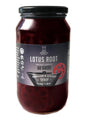 Wholesale Wild Hibiscus Lotus Root Slices in Hibiscus & Ginger Syrup 2.4 lb Jar-4ct Case Bulk