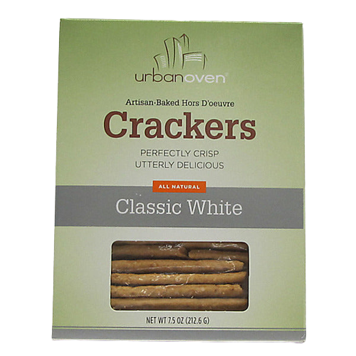 Wholesale Urban Oven Classic White Crackers 7.5 oz Box-12ct Case Bulk