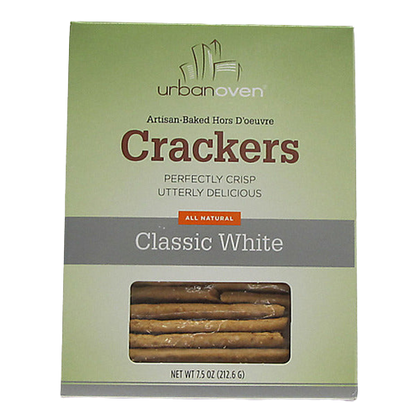Wholesale Urban Oven Classic White Crackers 7.5 oz Box-12ct Case Bulk